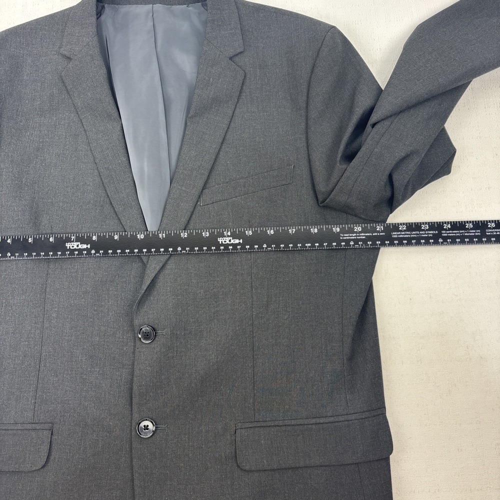 Calvin Klein Men's Infinite Slim Fit Blazer Size L Gray Suit‎ Jacket Two Button - Picture 7 of 10